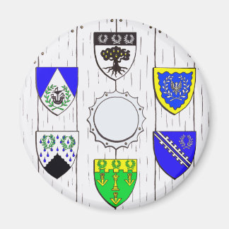 Aimant en bois foncé 3