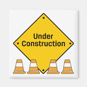 Aimant En construction avec des cônes