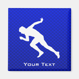 Aimant En cours d'exécution ; bleu