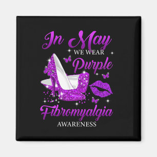 Aimant En Mai Nous Portons Violet Haut Talons Fibromyalgi