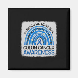 Aimant En mars Bleu Ruban Colon Mois de sensibilisation a
