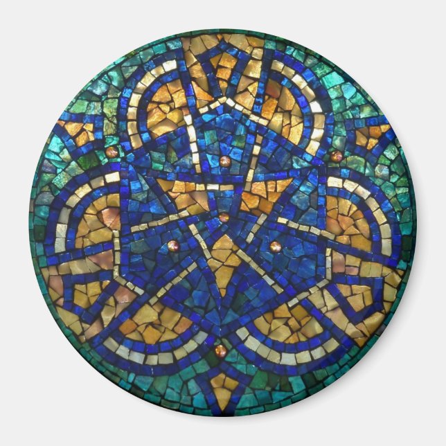 Aimant en mosaïque de verre "Kaleidoscope" (Devant)