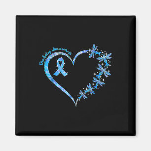 Aimant En Novembre Nous Portons Bleu Cure Diabète Sensibi