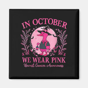 Aimant En Octobre, Nous Portons Pink Goose Breast Cancer 