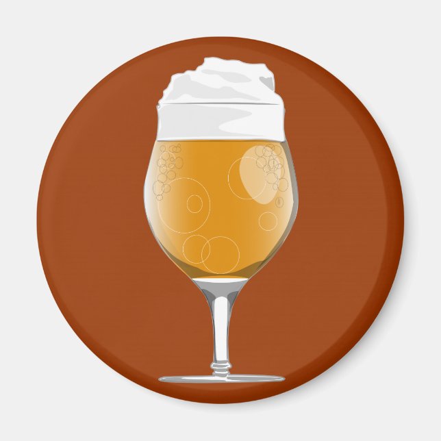 Aimant en verre de bière (Devant)