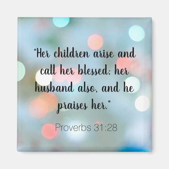 Aimant Encouragement Bible Verse Proverbes 31 Christian (Devant)