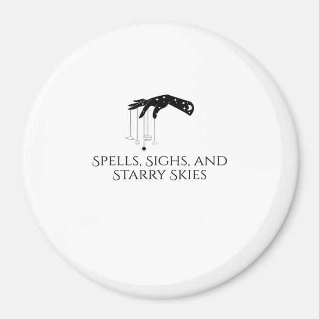 Aimant Encre Whimsigoth – Forêts Mystiques, Lunes & Magie (Devant)