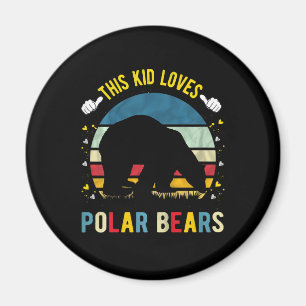 Aimant Enfant Aime Les Ours Polaires Garçons Et Filles Am