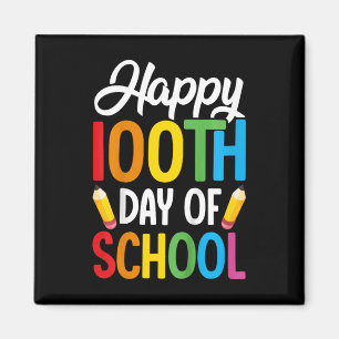 Aimant Enfants 100 Jours D'Enseignants Scolaires Enfants