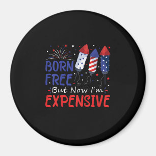 Aimant Enfants 4 juillet né libre mais maintenant je suis
