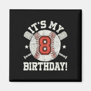 Aimant Enfants 8e baseball Anniversaire Party Boys Ventil