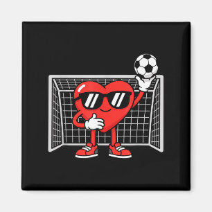 Aimant Enfants à coeur cool jouant au football Saint-Vale