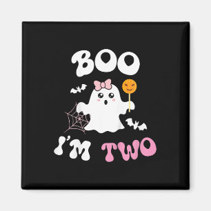 Aimant Enfants Boo I'm Two Ghost Second 2nd Birthday Supe