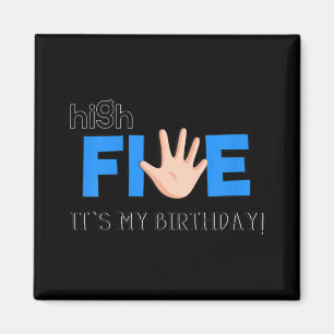 Aimant Enfants de 5 ans - Cool 5 ans Anniversaire de enfa