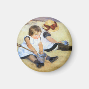 Aimant Enfants de Mary Cassatt jouant sur l'aimant de