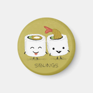 Aimant Enfants de mêmes parents de sushi