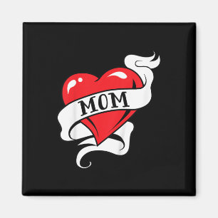 Aimant Enfants Maman Tatouage Coeur pour les mères jour a