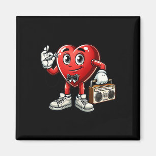 Aimant Enfants Mens Retro 80s 90s Disco Danser Coeur Vale