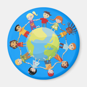 Aimant Enfants pour la paix du monde