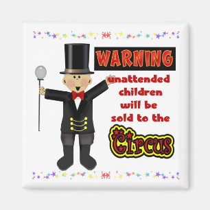 Aimant Enfants sans surveillance