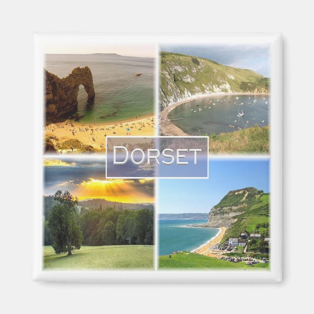 Aimant ENG037 DORSET, Angleterre, Europe, Fridge (Devant)