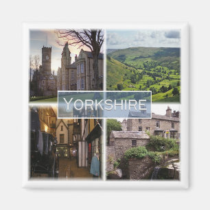 Aimant ENG040 YORKSHIRE, Angleterre, Europe, Réfrigérateu
