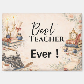 Aimant English Teacher Thank You Gift End of School Year