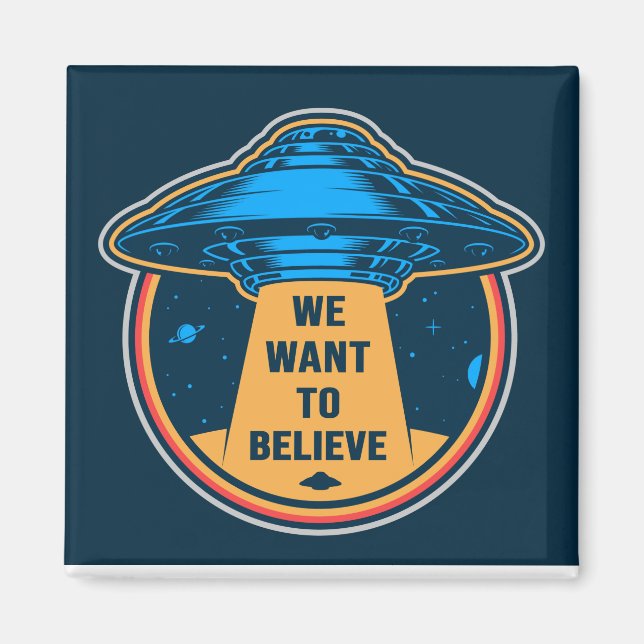 Aimant Enlèvement d'Aliens (Devant)