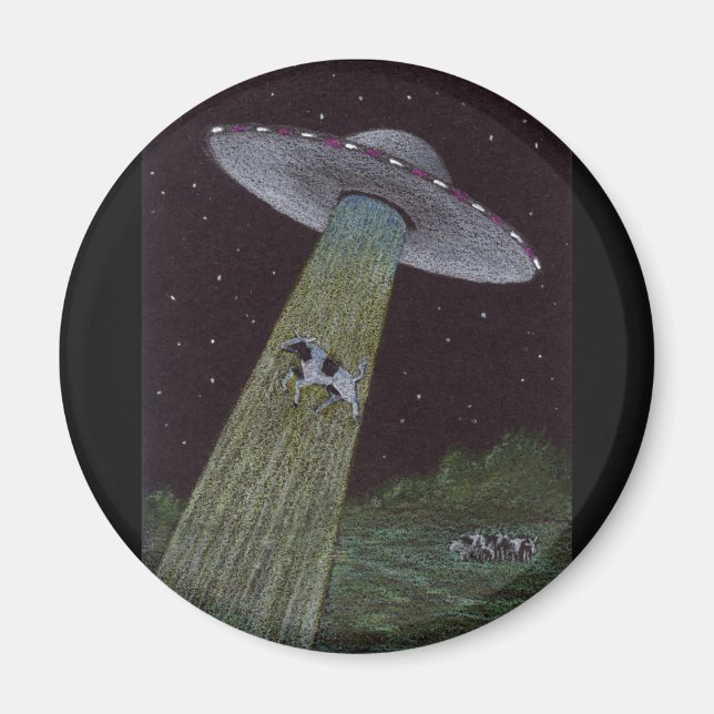 Aimant Enlèvement d'Aliens (Devant)