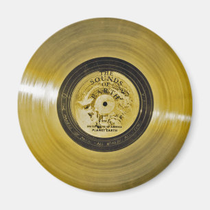 Aimant Enregistrement d'or Voyager Spacecraft