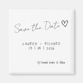 Aimant Enregistrer La Carte Date Simple