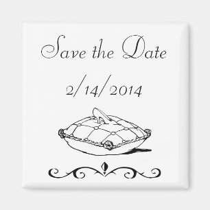 Aimant Enregistrer la date Cinderella Slipper Fairytale A
