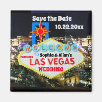 Enregistrer la date Las Vegas Affiche de bienvenue