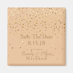 Aimant Enregistrer La Date Petite Golden Stars Magnet-Pea