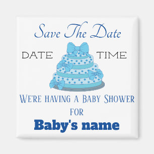 Aimant Enregistrer la date pour le baby shower