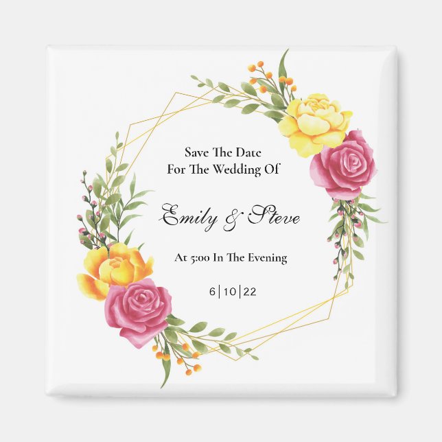 Aimant Enregistrer l'aimant de date (Devant)