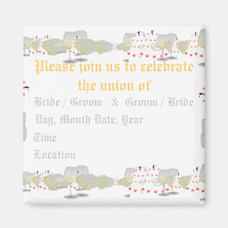 Aimant Enregistrer l'aimant Mariage date (Montage Mariage