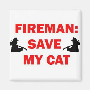 Aimant Enregistrer mon chat Fireman