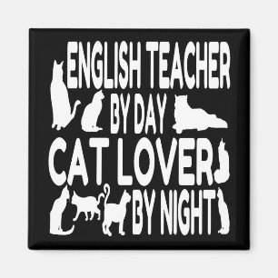 Aimant Enseignant Amoureux des chats