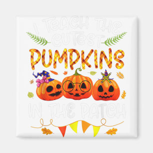 Aimant Enseignant D'Halloween J'Enseigne Le Citrouille Le