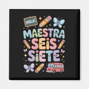 Aimant Enseignant Gen Alpha Brainrot 67 Six Sept Maestra