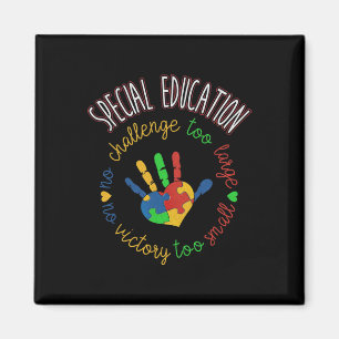 Aimant Enseignant Spécial En Éducation Et En Sensibilisat