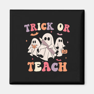 Aimant Enseignant super Halloween Retro Trick Ou Enseigne
