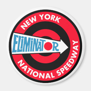 Aimant Enseigne vintage du New York National Speedway