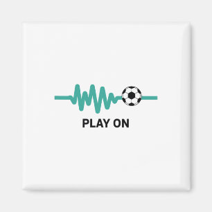 Aimant Enthousiaste du rythme du football Play On 