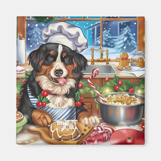 Aimant Entlebucher Mountain Holiday Baking : Festif (Devant)