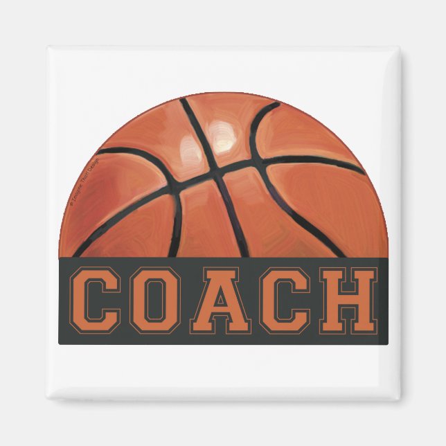 Aimant Entraîneur de basket-ball (Devant)