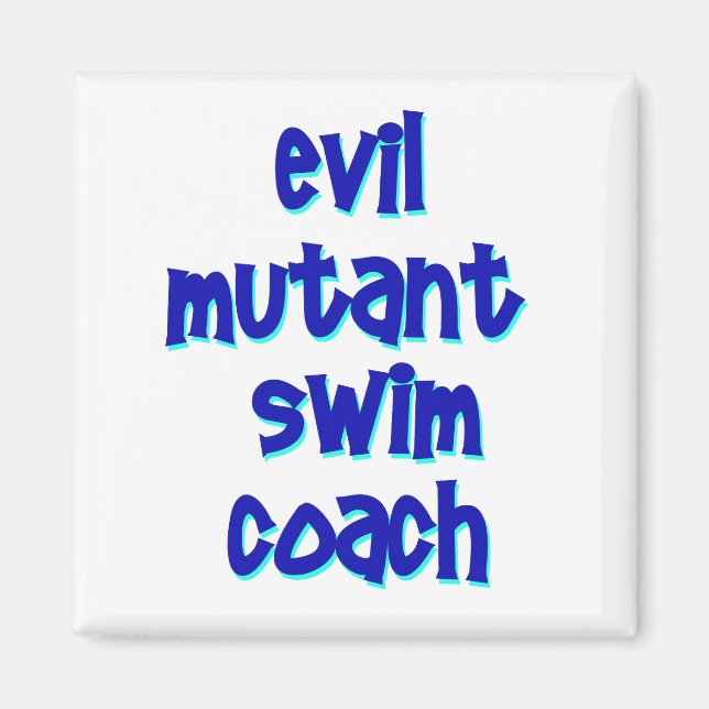 Aimant Entraîneur de natation Mal Mutant (Devant)