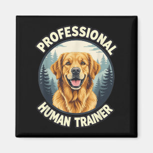 Aimant Entraîneur Humain Professionnel de Retriever Doré