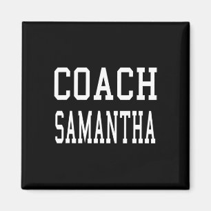 Aimant Entraîneur Samantha Footbyll personnalisé Soccer B